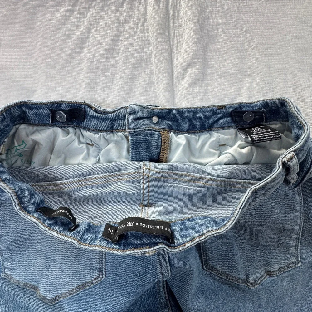 Lucky & Blessed x RR Rolling Ranch Western Trouser Fit Raw Hem Jeans 14 JE425-SW